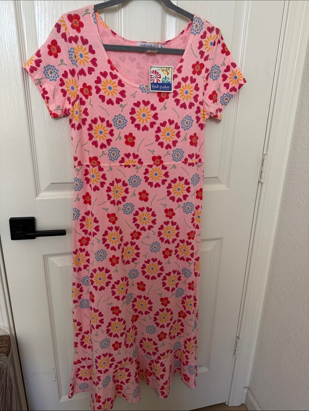 fresh produce Pink Floral  Dress